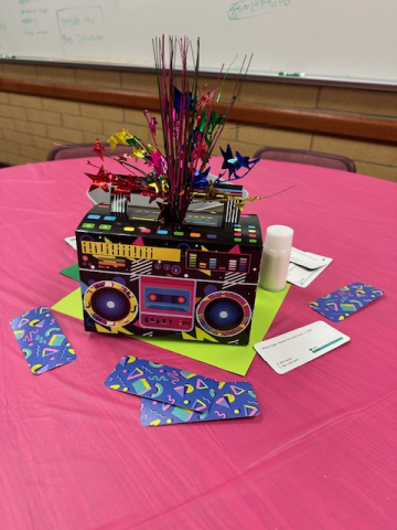 Table Decorations for teacher appreciation week