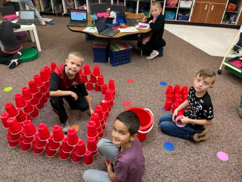 Cup stacking