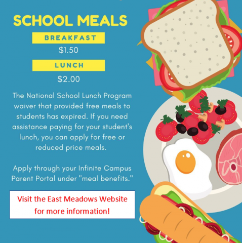 School Lunch is no longer free for students.  Visit nebo.edu for more information