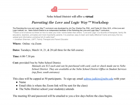 Love and Logic Flyer