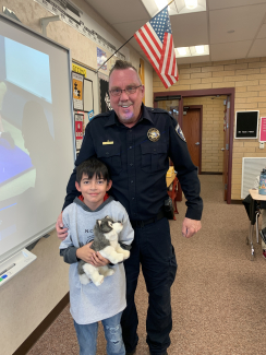 Officer Liefson and Student