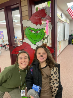Teacher and Student with the grinch