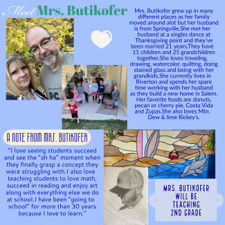 Picture of Mrs. Butikofer and her family