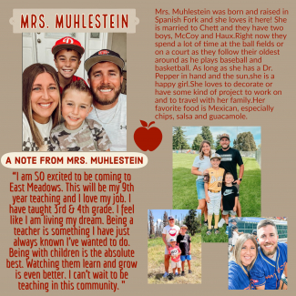 Picture of Mrs. Muhlestein and her family