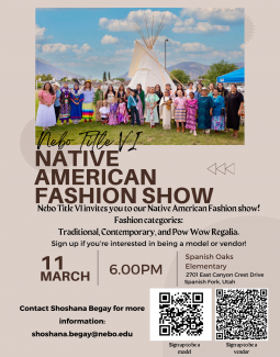 Native American Show March 11th at Spanish Oaks Elementary